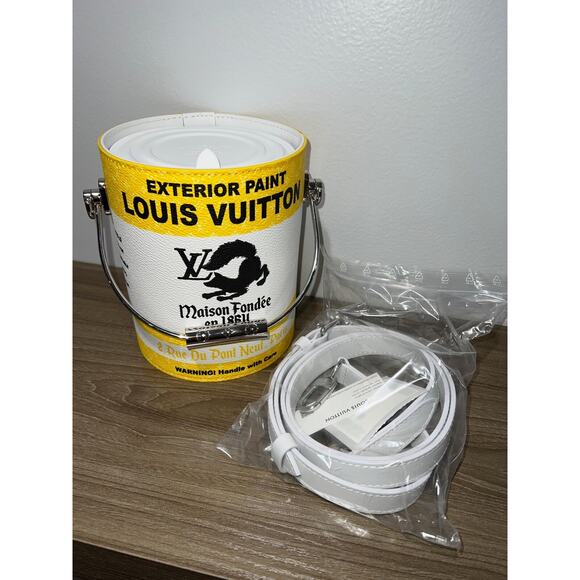 Louis Vuitton Yellow LV Paint Can Monogram Top Handle Shoulder Crossbody Bag - Picture 4 of 14